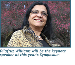 Dilafruz Williams will be the keynote speaker at this year's Symposium
