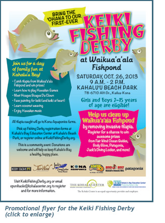 Promotional flyer for the Keiki Fishing Derby (click to enlarge)