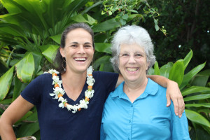 Mellon-Hawai‘i postdoctoral fellow Dr. Mehana Vaughan (left) with mentor Dr. Louise Fortmann