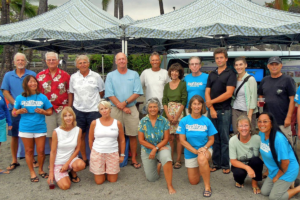 ReefTeach volunteers at Kahalu‘u Bay Education Center